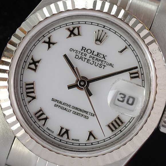 Rolex Datejust White Roman Dial 26mm W/Certificate - Picture 3 of 11